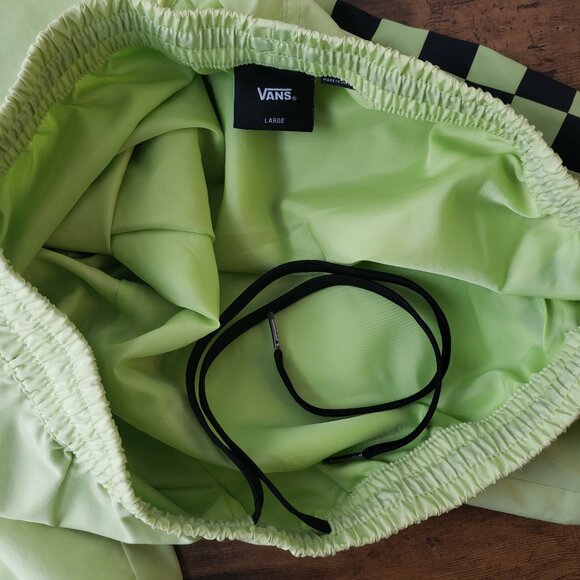 VANS Off The Wall BMX Skate Track Pants Joggers Checkers Neon Yellow Green *note - Picture 6 of 15